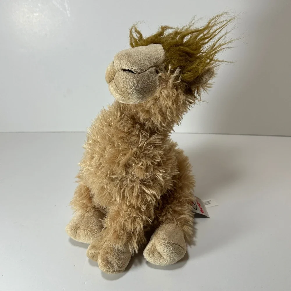 Ganz Webkinz Alpaca Plush Stuffed Animal Tan Shaggy HM661 No Code